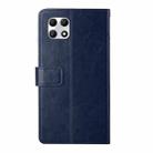 For T-Mobile REVVL 7 5G Y-shaped Pattern Flip Leather Phone Case(Blue) - 3