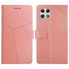 For T-Mobile REVVL 7 5G Y-shaped Pattern Flip Leather Phone Case(Pink) - 1