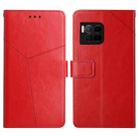 For T-Mobile REVVL 7 Pro 5G Y-shaped Pattern Flip Leather Phone Case(Red) - 1