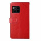 For T-Mobile REVVL 7 Pro 5G Y-shaped Pattern Flip Leather Phone Case(Red) - 3
