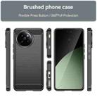 For Xiaomi 14 Civi Brushed Texture Carbon Fiber TPU Phone Case(Black) - 2