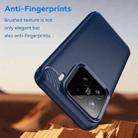 For Xiaomi 15 Carbon Fiber Brushed Texture TPU Phone Case(Blue) - 3