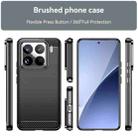 For Xiaomi 15 Pro Carbon Fiber Brushed Texture TPU Phone Case(Black) - 2