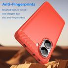 For Xiaomi Poco X7 Pro Carbon Fiber Brushed Texture TPU Phone Case(Red) - 3