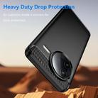 For Xiaomi Poco F7 Pro Carbon Fiber Brushed Texture TPU Phone Case(Black) - 3