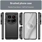 For Xiaomi 15 Ultra Carbon Fiber Brushed Texture TPU Phone Case(Black) - 2