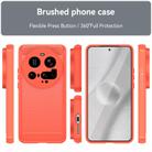 For Xiaomi 15 Ultra Carbon Fiber Brushed Texture TPU Phone Case(Red) - 2