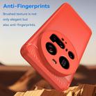 For Xiaomi 15 Ultra Carbon Fiber Brushed Texture TPU Phone Case(Red) - 3