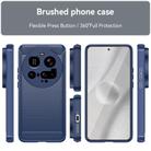 For Xiaomi 15 Ultra Carbon Fiber Brushed Texture TPU Phone Case(Blue) - 2
