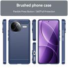 For Xiaomi Poco F7 Ultra Carbon Fiber Brushed Texture TPU Phone Case(Blue) - 2