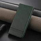 For Xiaomi Redmi 13 4G Global AZNS Magnetic Calf Texture Flip Leather Phone Case(Dark Green) - 2