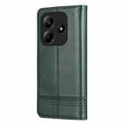 For Redmi Note 14 5G AZNS Magnetic Calf Texture Flip Leather Phone Case(Dark Green) - 3