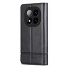 For Redmi Note 14 Pro 5G AZNS Magnetic Calf Texture Flip Leather Phone Case(Black) - 3