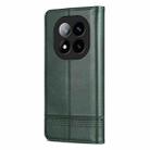 For Redmi Note 14 Pro 5G AZNS Magnetic Calf Texture Flip Leather Phone Case(Dark Green) - 3