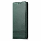 For Redmi Note 14 Pro+ 5G AZNS Magnetic Calf Texture Flip Leather Phone Case(Dark Green) - 2