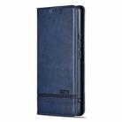 For Redmi Note 14 Pro+ 5G AZNS Magnetic Calf Texture Flip Leather Phone Case(Dark Blue) - 2