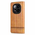 For Redmi Note 14 Pro+ 5G AZNS Magnetic Calf Texture Flip Leather Phone Case(Light Brown) - 3
