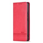 For Redmi K80 Pro AZNS Magnetic Calf Texture Flip Leather Phone Case(Red) - 2