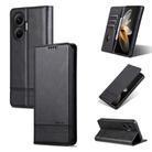 For Redmi Turbo 4 Pro AZNS Magnetic Calf Texture Flip Leather Phone Case(Black) - 1
