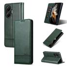 For Redmi Turbo 4 Pro AZNS Magnetic Calf Texture Flip Leather Phone Case(Dark Green) - 1