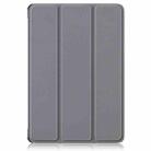 For Huawei MatePad 11.5S Custer Texture 3-Fold Holder Smart Leather Tablet Case(Grey) - 2