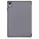 For Huawei MatePad 11.5S Custer Texture 3-Fold Holder Smart Leather Tablet Case(Grey) - 3