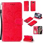 For LG Q Stylo 6 Lace Flower Horizontal Flip Leather Case with Holder & Card Slots & Wallet & Photo Frame(Red) - 1
