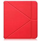 For Kobo Libra Colour 2024 Solid Color Deformation TPU Leather Smart Tablet Case(Red) - 2