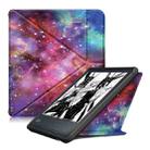 For Kobo Libra Colour 2024 Solid Color Deformation TPU Leather Smart Tablet Case(Milky Way) - 1