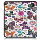 For Kobo Libra Colour 2024 Solid Color Deformation TPU Leather Smart Tablet Case(Butterflies) - 3