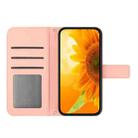 For T-Mobile REVVL 7 Pro 5G Skin Feel Sun Flower Embossed Flip Leather Phone Case with Lanyard(Pink) - 3