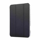 For iPad 10th Gen 10.9 2022 Carbon Fiber Clear Acrylic 3-Fold Leather Tablet Case(Dark Blue) - 2