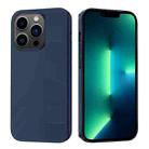 For iPhone 13 Pro Max Silicone Wristband Holder Phone Case(Blue) - 1