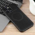 For iPhone 15 Pro Pure Color Honeycomb Aromatherapy MagSafe Phone Case(Black) - 2