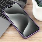 For iPhone 15 Pro Pure Color Honeycomb Aromatherapy MagSafe Phone Case(Purple) - 3