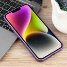 For iPhone 14 Plus Pure Color Honeycomb Aromatherapy MagSafe Phone Case(Purple) - 3