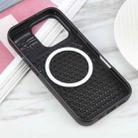 For iPhone 16 Pro Pure Color Honeycomb Aromatherapy MagSafe Phone Case(Black) - 3