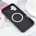 For iPhone 16 Plus Pure Color Honeycomb Aromatherapy MagSafe Phone Case(Black) - 3