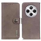 For Redmi 14C 4G KHAZNEH Cowhide Texture Horizontal Flip Leather Phone Case(Khaki) - 1