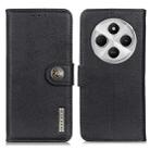 For Redmi 14C 4G KHAZNEH Cowhide Texture Horizontal Flip Leather Phone Case(Black) - 1