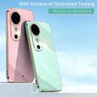 For vivo S19 XINLI Straight Edge 6D Electroplate TPU Phone Case(Pink) - 2