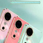 For vivo S19 XINLI Straight Edge 6D Electroplate TPU Phone Case(Pink) - 3