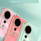 For vivo S19 Pro XINLI Straight 6D Plating Gold Edge TPU Phone Case(Pink) - 3