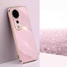 For vivo S19 Pro XINLI Straight Edge 6D Electroplate TPU Phone Case(Cherry Purple) - 1