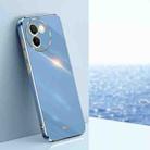 For vivo V30E XINLI Straight Edge 6D Electroplate TPU Phone Case(Celestial Blue) - 1