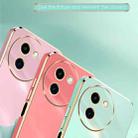 For vivo Y200i XINLI Straight Edge 6D Electroplate TPU Phone Case(Pink) - 3