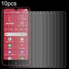 For Fujitsu Rakuraku A401FC 10pcs 0.26mm 9H 2.5D Tempered Glass Film - 1