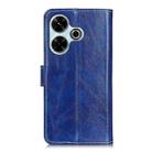 For Xiaomi Redmi 13 4G Retro Crazy Horse Texture Leather Phone Case(Blue) - 3