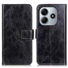 For Redmi Note 14 4G Retro Crazy Horse Texture Leather Phone Case(Black) - 1