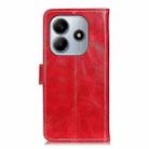 For Redmi Note 14 4G 164.84mm Retro Crazy Horse Texture Leather Phone Case(Red) - 3
